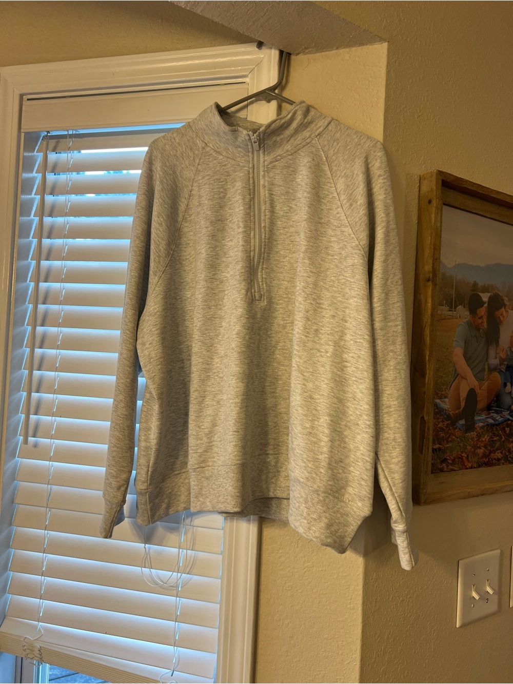 Velocity Light Gray Half-Zip